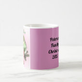 Mug Joyeuses fêtes Parakeet vert avec Bow de Noël (Centre)