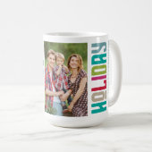 Mug Joyeuses fêtes | Photos de famille multiples Noël (Devant droit)