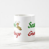 Mug Joyeuses Fêtes Reindeer Noël demi-écriture (Centre)