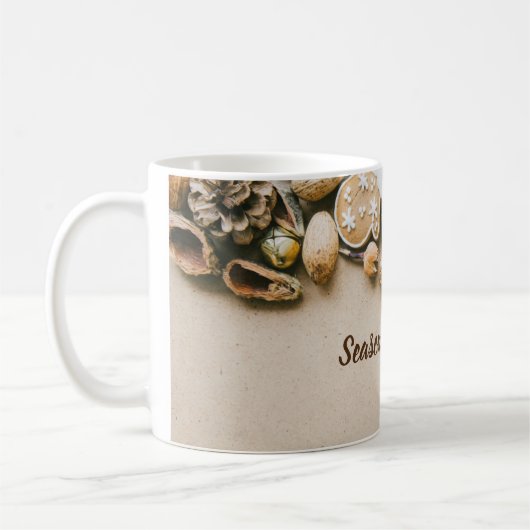 Mug Joyeuses Fêtes rustique  (Gauche)
