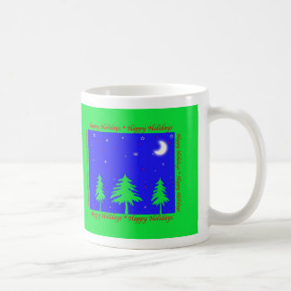 Mug Joyeuses Fêtes Scène d'Hiver