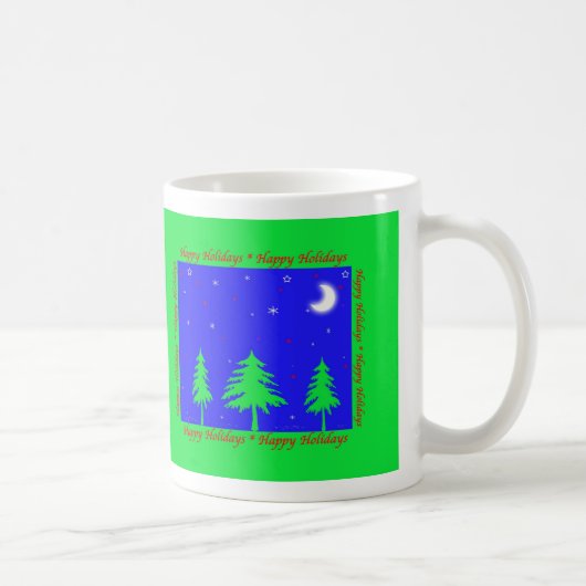 Mug Joyeuses Fêtes Scène d'Hiver (Droite)