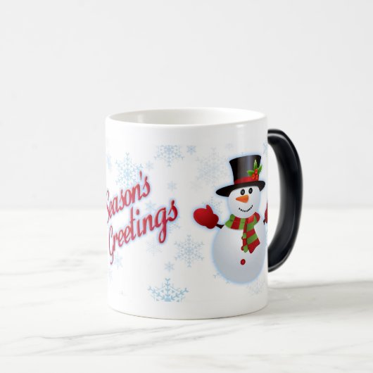 Mug Joyeuses Fêtes Snowman Morphant (Devant droit)