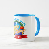 Mug Joyeuses Fêtes / Une Mère sur un Million (Votre Te (Devant droit)