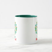 Mug Joyeuses fêtes | Wreath de bonbon de menthe poivré (Centre)