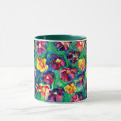 Mug Joyeuses Fleurs colorées Oeuvre originale (Centre)