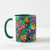 Mug Joyeuses Fleurs colorées Oeuvre originale (Gauche)