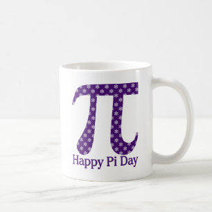 Mug Joyeuses fleurs de lavendar du jour du Pi sur le v