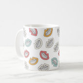 Mug Joyeuses lèvres souriantes (Devant gauche)