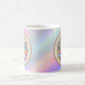 Mug Joyeuses Pâques avec un lapin mignon, des œufs et (Centre)