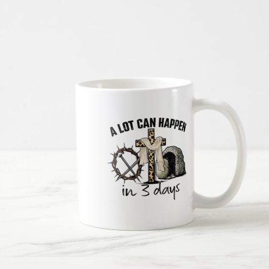 Mug Joyeuses Pâques Beaucoup de choses peuvent arriver (Droite)