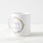 Mug Joyeuses Pâques Couronnes de Saule avec Œufs Paste (Devant gauche)
