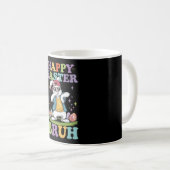 Mug Joyeuses Pâques Frangin Lapin de Pâques Funny Dabb (Devant droit)