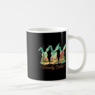 Mug Joyeuses Pâques Howdy Œuf de Pâques Lapin Cowgirl