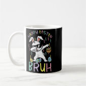 Mug Joyeuses Pâques mec lapin dab cool lapin mème garç (Gauche)
