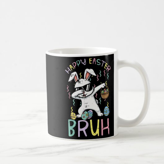 Mug Joyeuses Pâques mec lapin dab cool lapin mème garç (Droite)