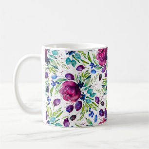 Mug Joyeuses pivoines aquarelle Floral