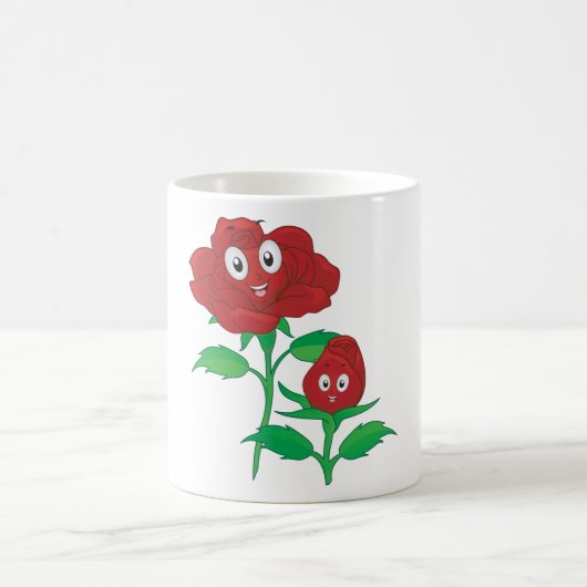 Mug Joyeuses roses rouges (Centre)