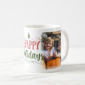 Mug Joyeuses vacances 2 vacances photo (Devant droit)