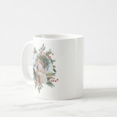Mug Joyeuses vacances à Maman Holly Berries Photo de f (Devant gauche)