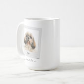 Mug Joyeuses Vacances Animaux de compagnie Cadre photo (Devant gauche)