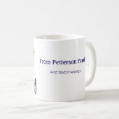 Mug Joyeuses vacances bleu vert Noël élégant moderne (Devant droit)