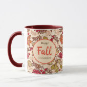 Mug Joyeuses Vacances d'automne Feuilles d'automne Ber (Gauche)