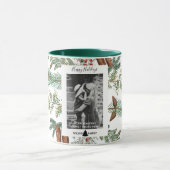 Mug Joyeuses vacances Famille Photo Pine Noël (Centre)