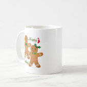 Mug Joyeuses vacances Gingerbread Homme garçon fille (Devant gauche)
