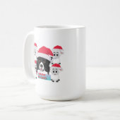 Mug Joyeuses vacances Herding Dog & Sheep (Devant gauche)