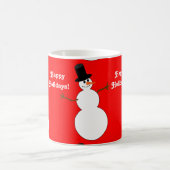 Mug Joyeuses vacances Snowman Tiled (Centre)