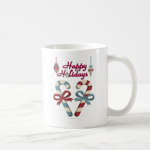 Mug Joyeuses vacances Sucre de canne coeur