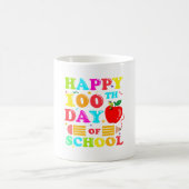 Mug Joyeux 100 Jours de cadeaux d'enseignant de l'écol (Centre)