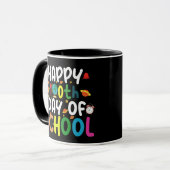 Mug Joyeux 100e jour d'école enseignant élève (Devant gauche)
