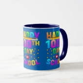 Mug Joyeux 100e jour d'école pour enseignants et étudi (Devant droit)