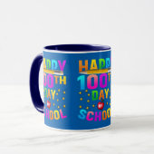 Mug Joyeux 100e jour d'école pour enseignants et étudi (Devant gauche)
