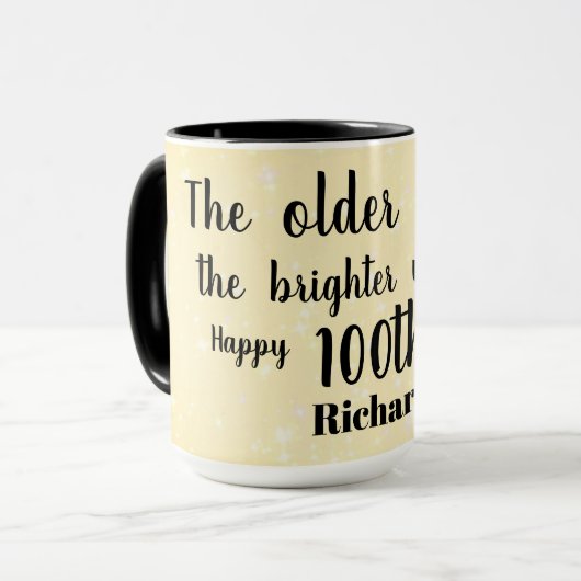 Mug Joyeux 100ème anniversaire (Devant gauche)