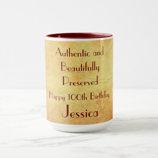 Mug Joyeux 100ème anniversaire (Centre)