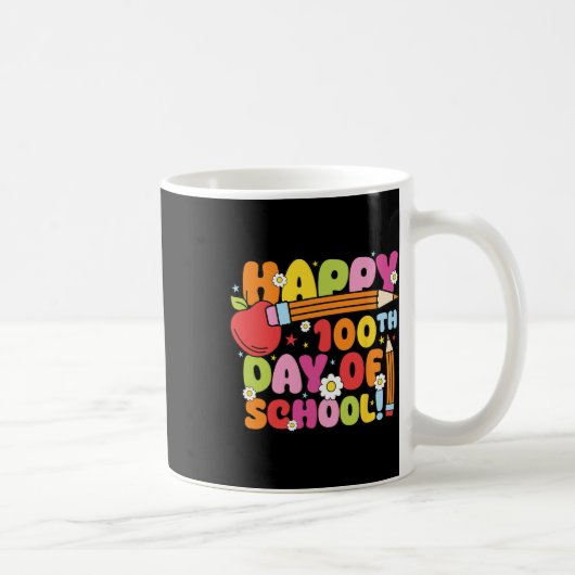 Mug Joyeux 100ème Jour De L'École Enseignant Enfants 1 (Droite)