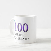 Mug Joyeux 100th anniversaire (Devant gauche)