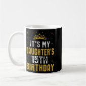 Mug Joyeux 15e Anniversaire à Ma Fille 2010 15 Ans (Gauche)