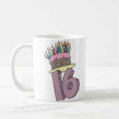 Mug Joyeux 16ème anniversaire ! (Gauche)