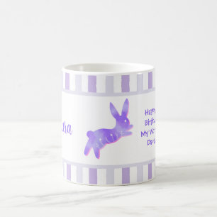 Mug Joyeux 19e anniversaire fille personnalisée avec u