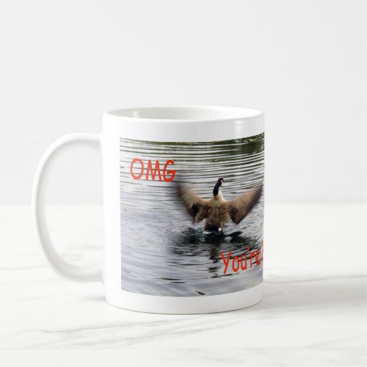Mug Joyeux 25e anniversaire Oie battant (Gauche)