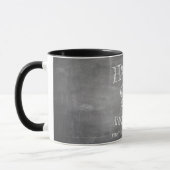 Mug Joyeux 25e anniversaire sur tableau craie (Gauche)