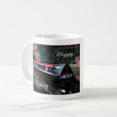 Mug Joyeux 27ème anniversaire bateau de canal (Devant gauche)