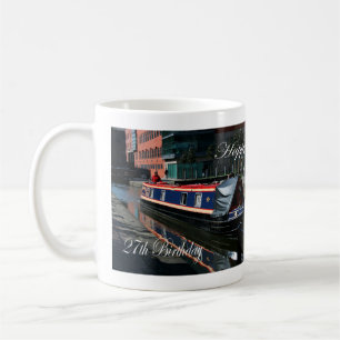 Mug Joyeux 27ème anniversaire bateau de canal