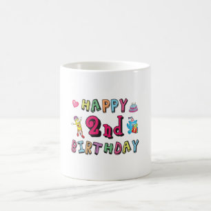 Mug Joyeux 2e anniversaire 2 an surprise