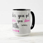 Mug Joyeux 30e anniversaire (Devant droit)