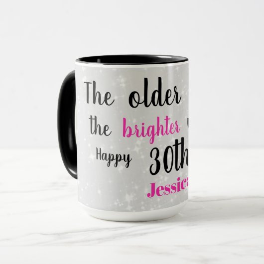 Mug Joyeux 30e anniversaire (Devant gauche)